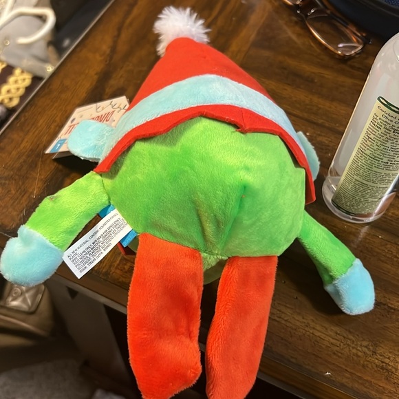 NWT Bark Box Elf Dog Toy Ball Inside Plush Squeaks - Size: Large - Christmas - Picture 3 of 6